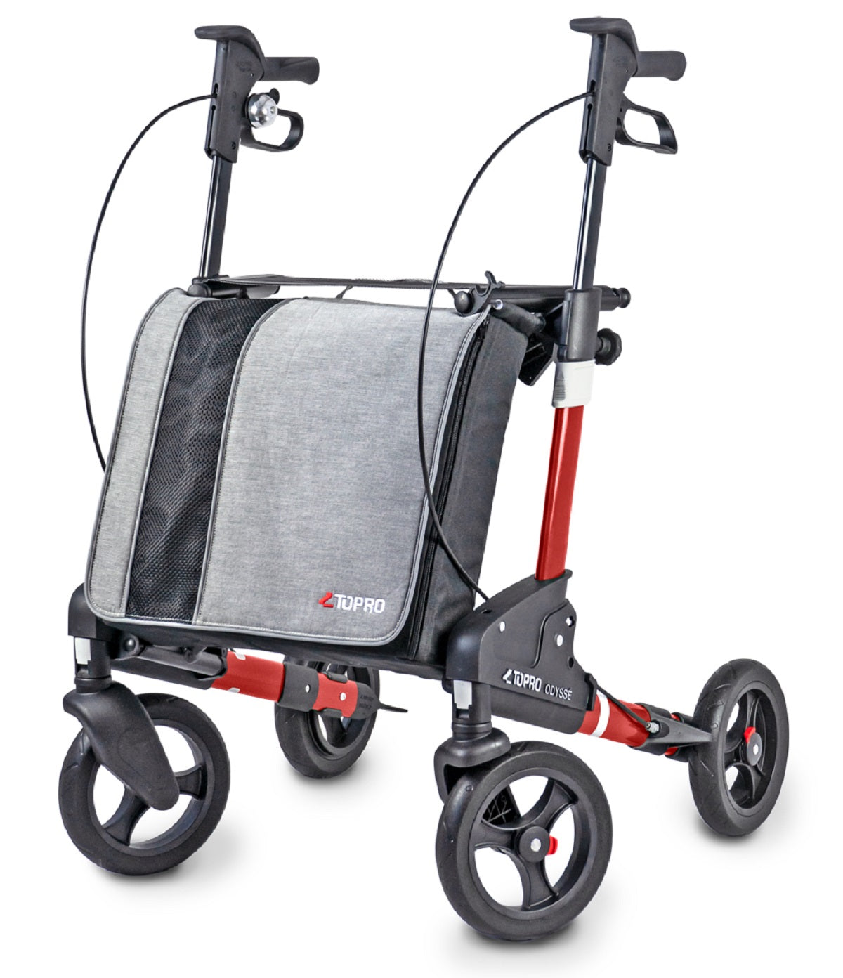 Topro Odysse Travel Rollator - Wine Red